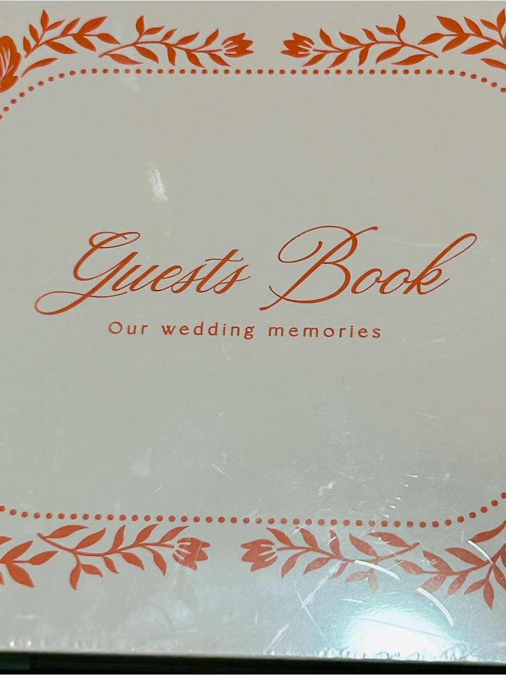 And Per Se Guest Book Floral Wedding NWT